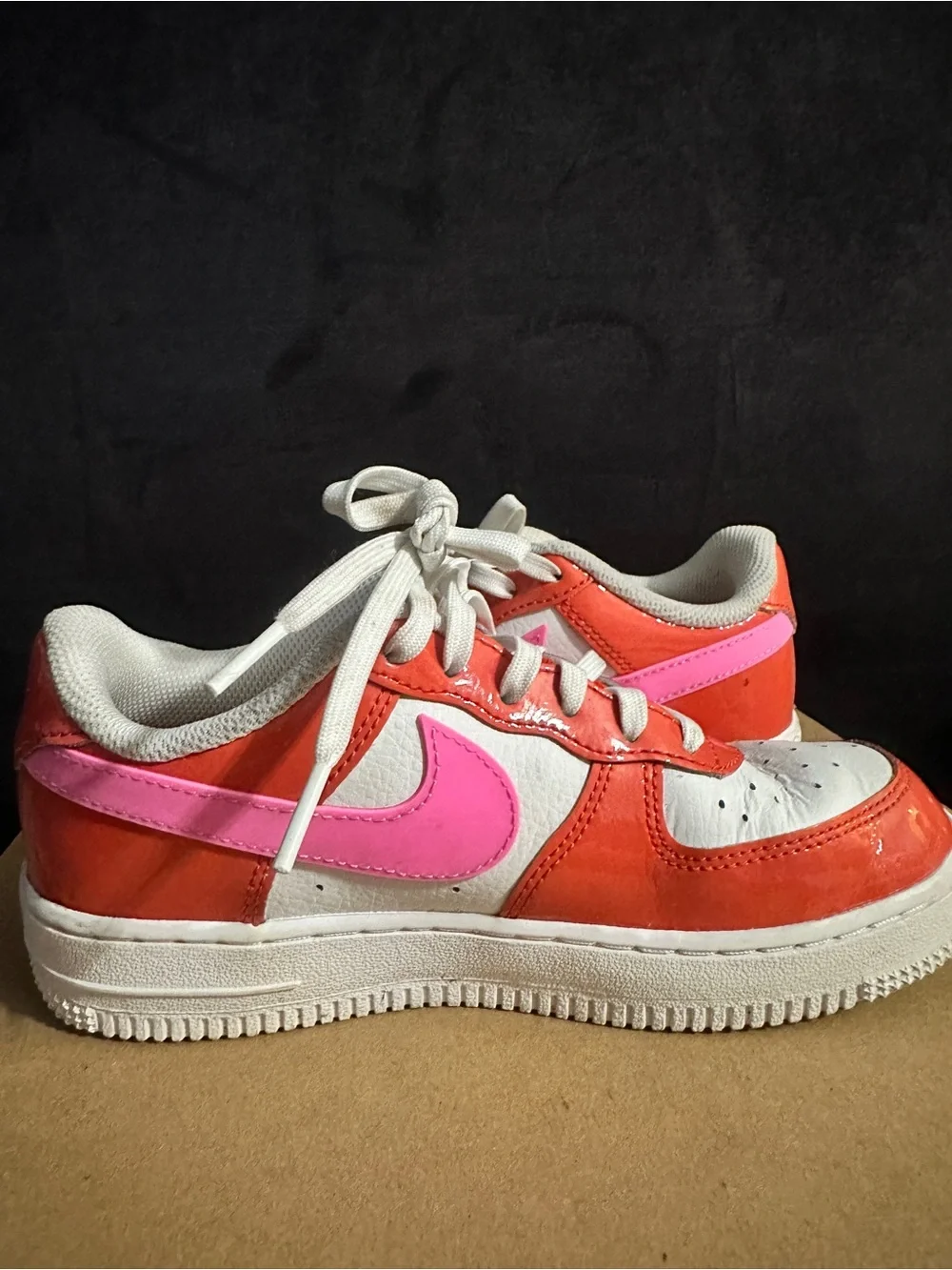 Nike Kids Low-Top Sneakers in Pink and Orange